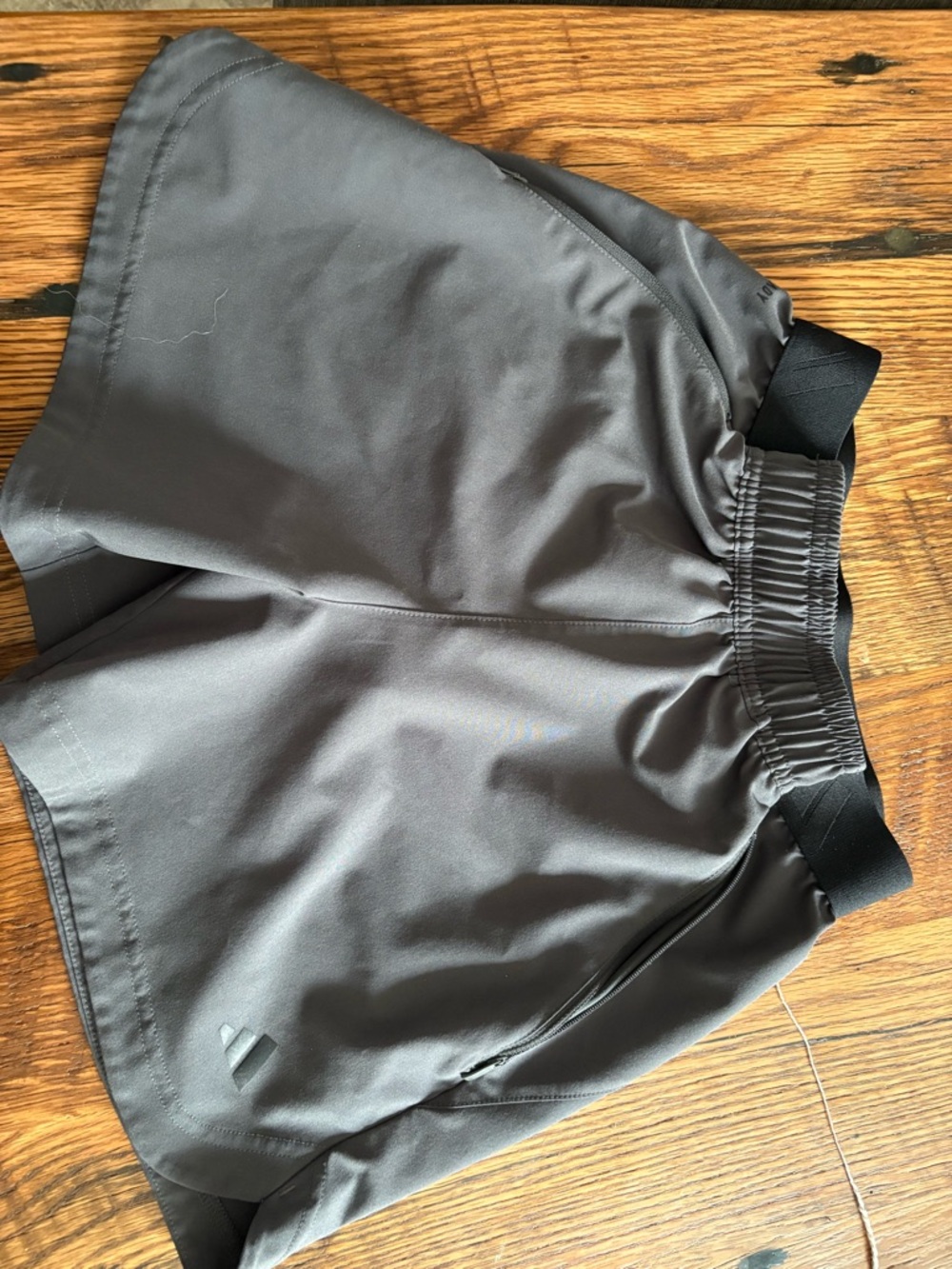 Gray Adidas Running Shorts